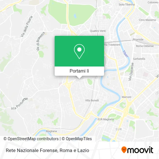 Mappa Rete Nazionale Forense