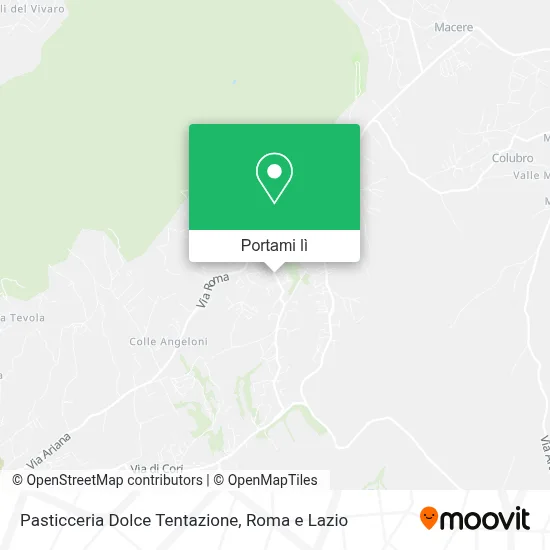 Mappa Pasticceria Dolce Tentazione
