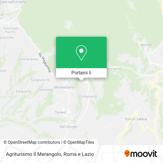 Mappa Agriturismo Il Merangolo