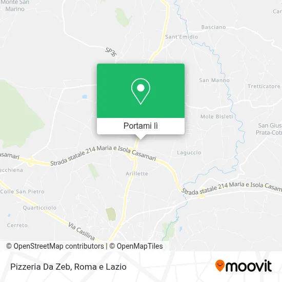 Mappa Pizzeria Da Zeb