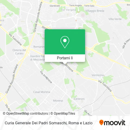 Mappa Curia Generale Dei Padri Somaschi