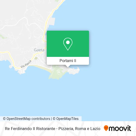 Mappa Re Ferdinando II Ristorante - Pizzeria