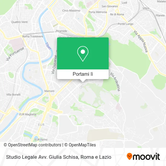 Mappa Studio Legale Avv. Giulia Schisa