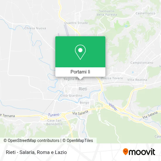 Mappa Rieti - Salaria