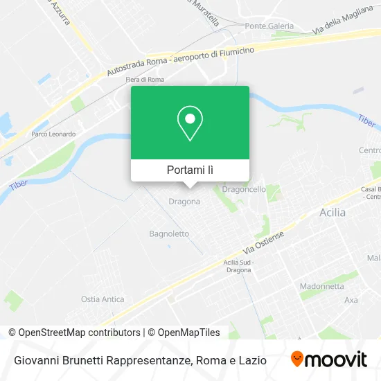 Mappa Giovanni Brunetti Rappresentanze