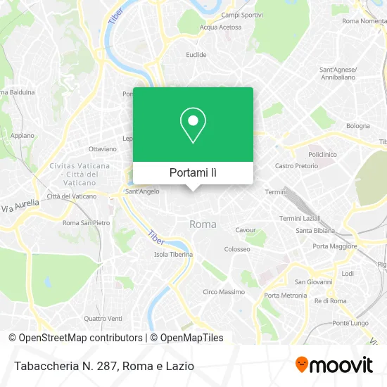 Mappa Tabaccheria N. 287