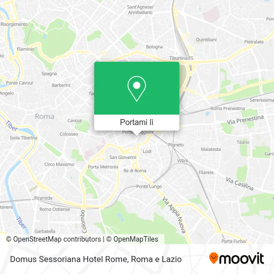 Mappa Domus Sessoriana Hotel Rome