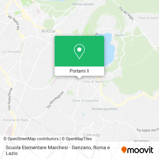 Mappa Scuola Elementare Marchesi - Genzano