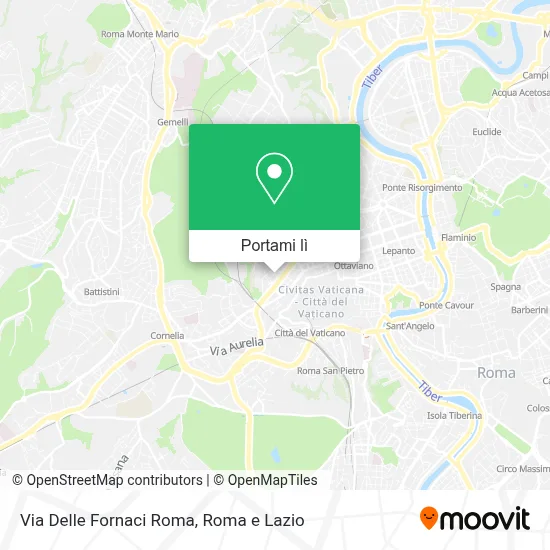 Mappa Via Delle Fornaci Roma
