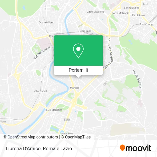 Mappa Libreria D'Amico