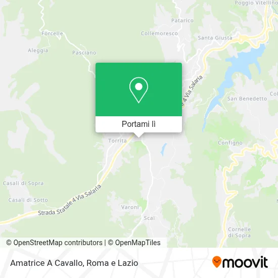 Mappa Amatrice A Cavallo