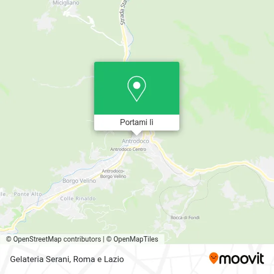 Mappa Gelateria Serani