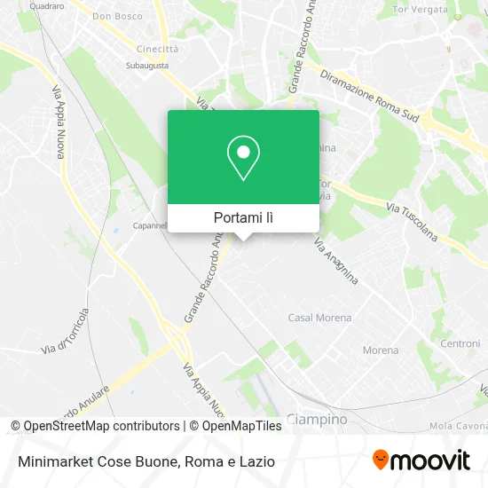 Mappa Minimarket Cose Buone