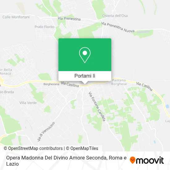 Mappa Opera Madonna Del Divino Amore Seconda