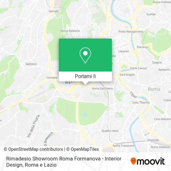 Mappa Rimadesio Showroom Roma Formanova - Interior Design