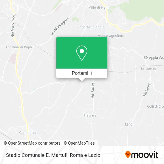 Mappa Stadio Comunale E. Martufi