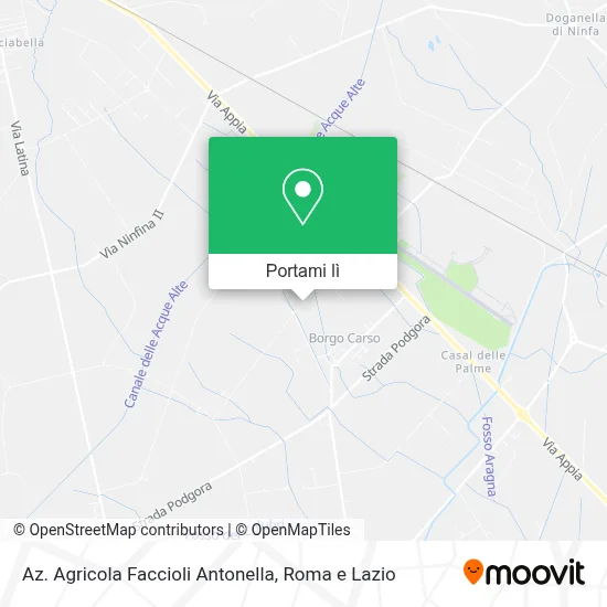 Mappa Az. Agricola Faccioli Antonella
