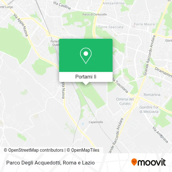 Mappa Parco Degli Acquedotti