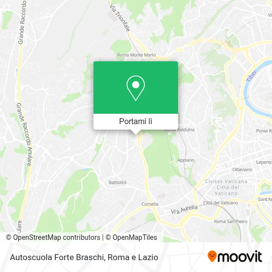 Mappa Autoscuola Forte Braschi