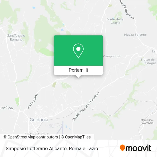Mappa Simposio Letterario Alicanto