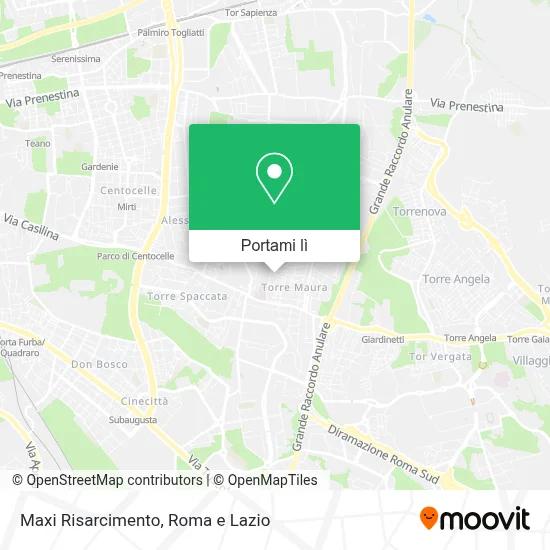Mappa Maxi Risarcimento