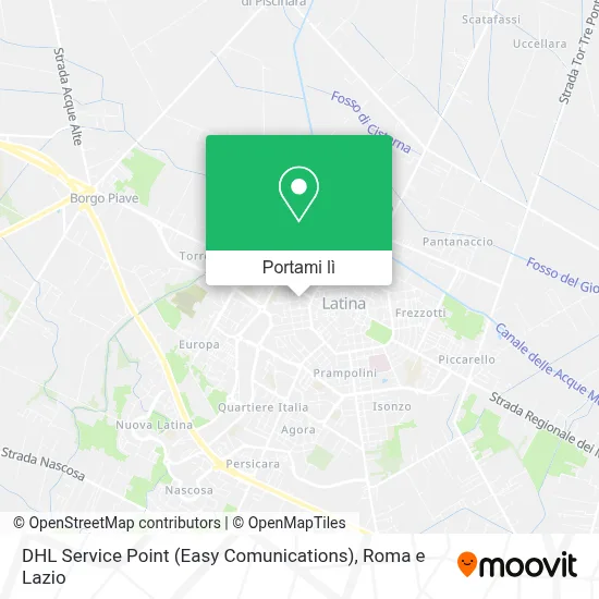 Mappa DHL Service Point (Easy Comunications)