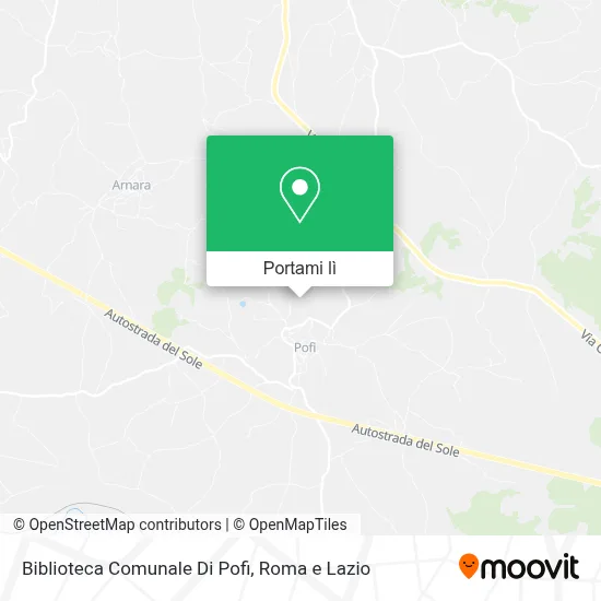 Mappa Biblioteca Comunale Di Pofi