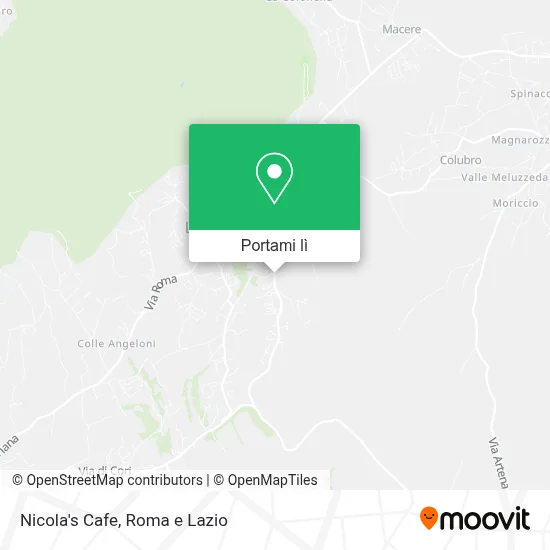Mappa Nicola's Cafe