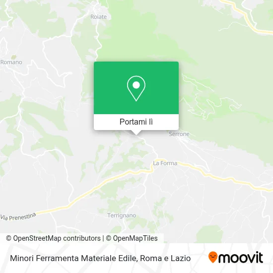 Mappa Minori Ferramenta Materiale Edile