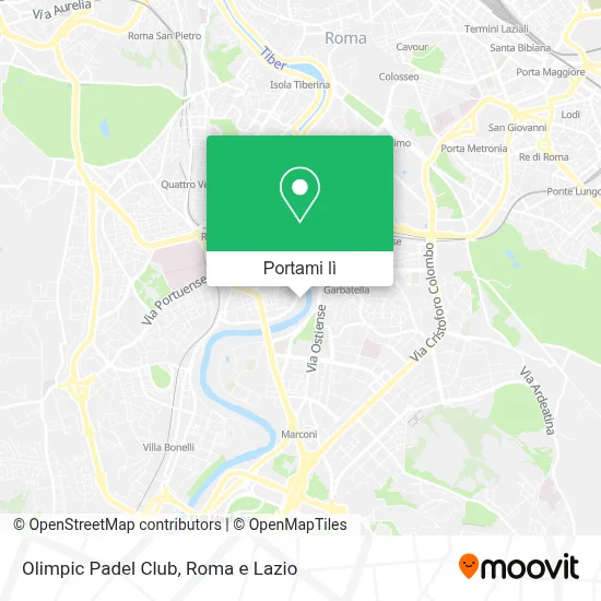 Mappa Olimpic Padel Club