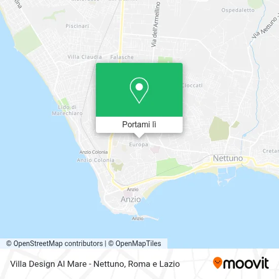 Mappa Villa Design Al Mare - Nettuno