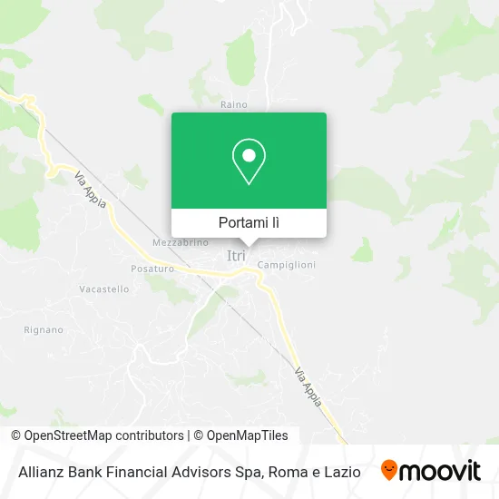 Mappa Allianz Bank Financial Advisors Spa