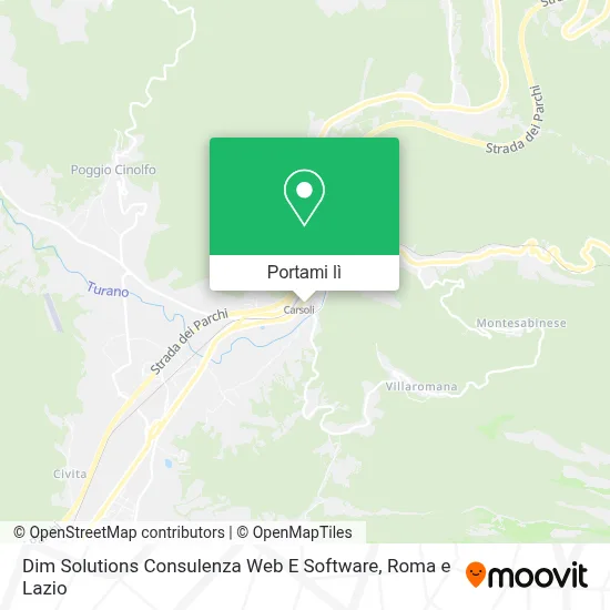 Mappa Dim Solutions Consulenza Web E Software