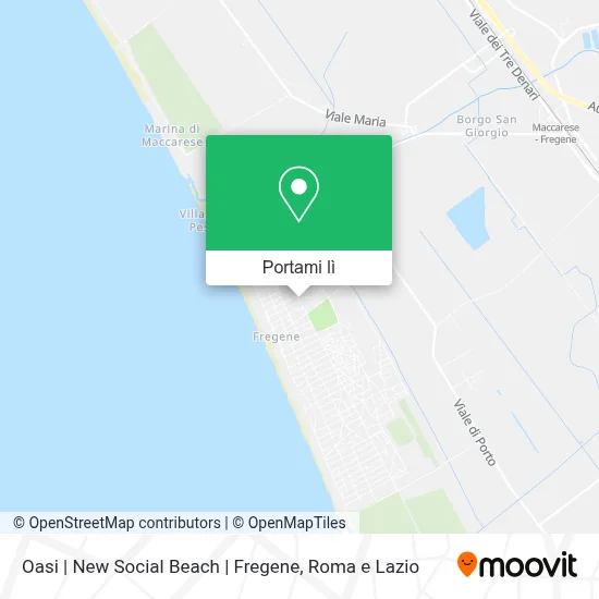 Mappa Oasi | New Social Beach | Fregene