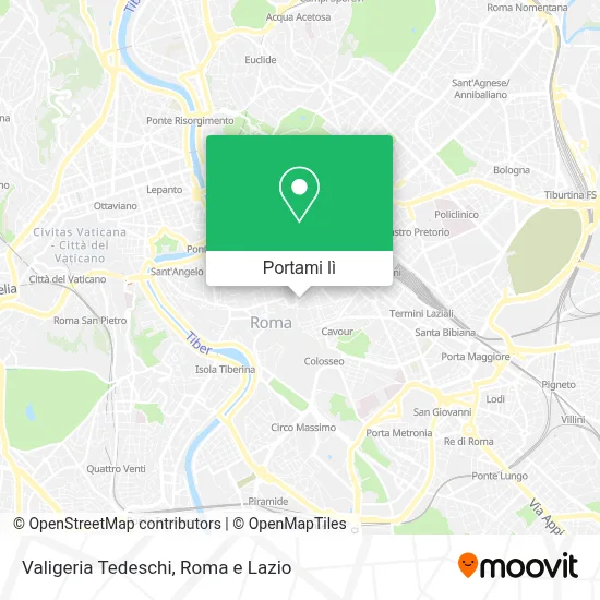 Mappa Valigeria Tedeschi