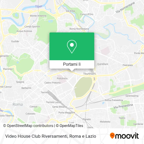 Mappa Video House Club Riversamenti