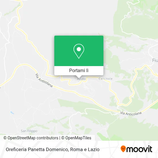 Mappa Oreficeria Panetta Domenico