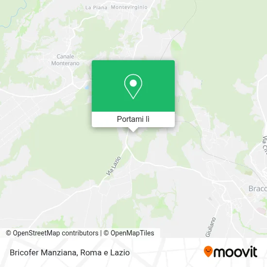 Mappa Bricofer Manziana