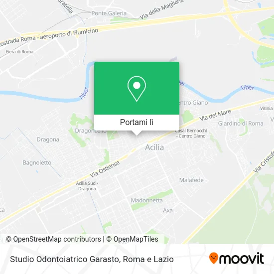Mappa Studio Odontoiatrico Garasto