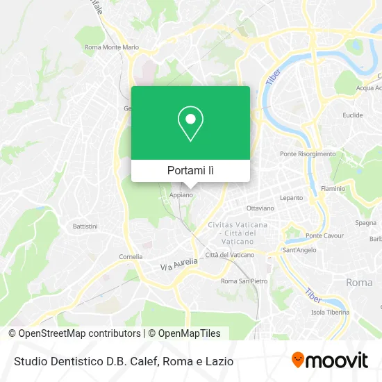 Mappa Studio Dentistico D.B. Calef