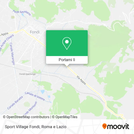 Mappa Sport Village Fondi
