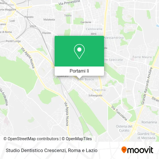 Mappa Studio Dentistico Crescenzi