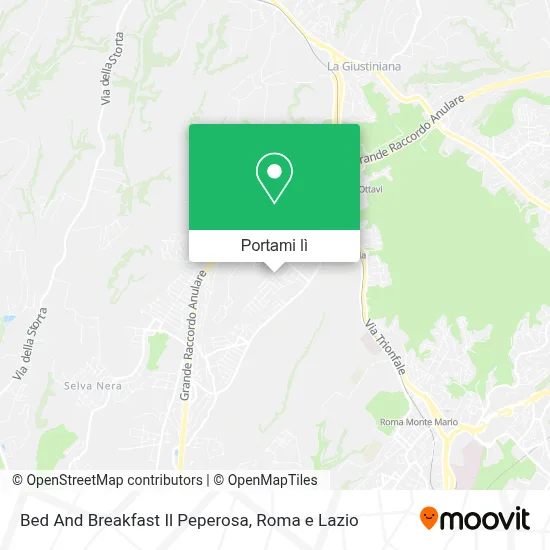 Mappa Bed And Breakfast Il Peperosa