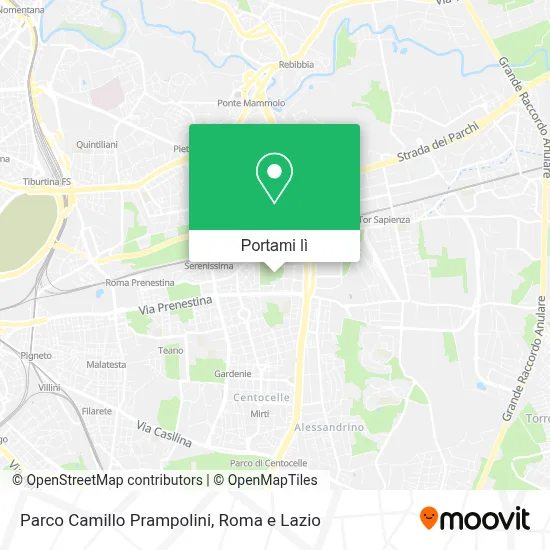 Mappa Parco Camillo Prampolini