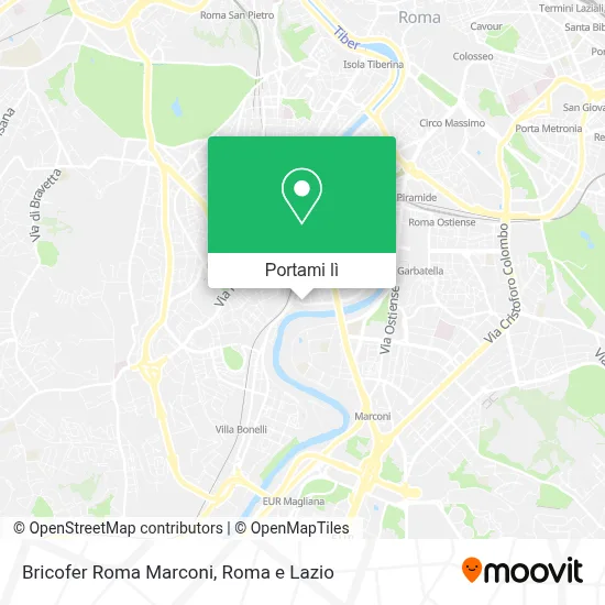 Mappa Bricofer Roma Marconi