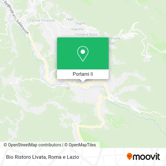 Mappa Bio Ristoro Livata
