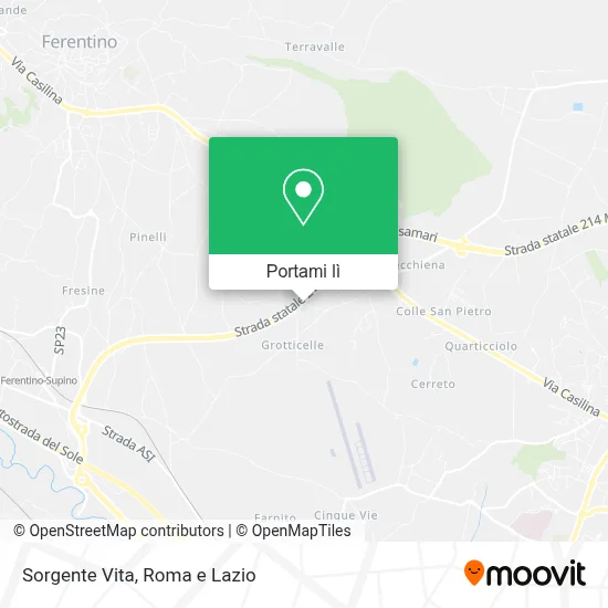 Mappa Sorgente Vita