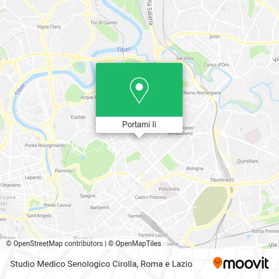 Mappa Studio Medico Senologico Cirolla