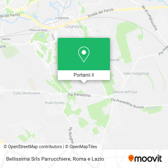 Mappa Bellissima Srls Parrucchiere