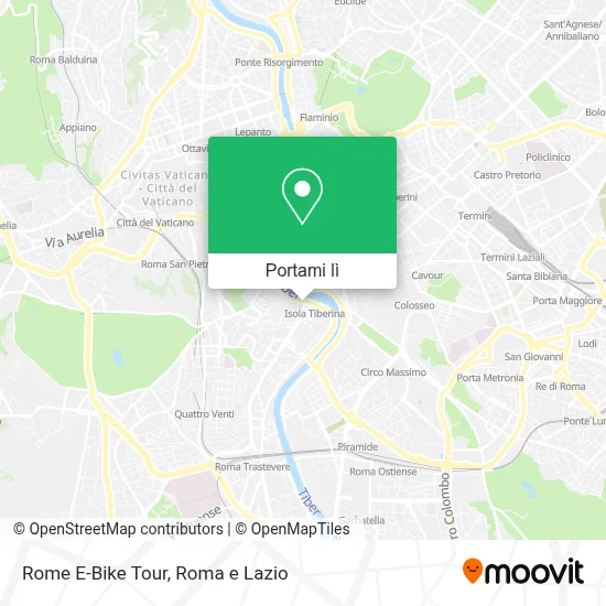 Mappa Rome E-Bike Tour